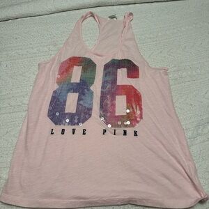 PINK Victoria's Secret Multicolor Graphic Tank Top